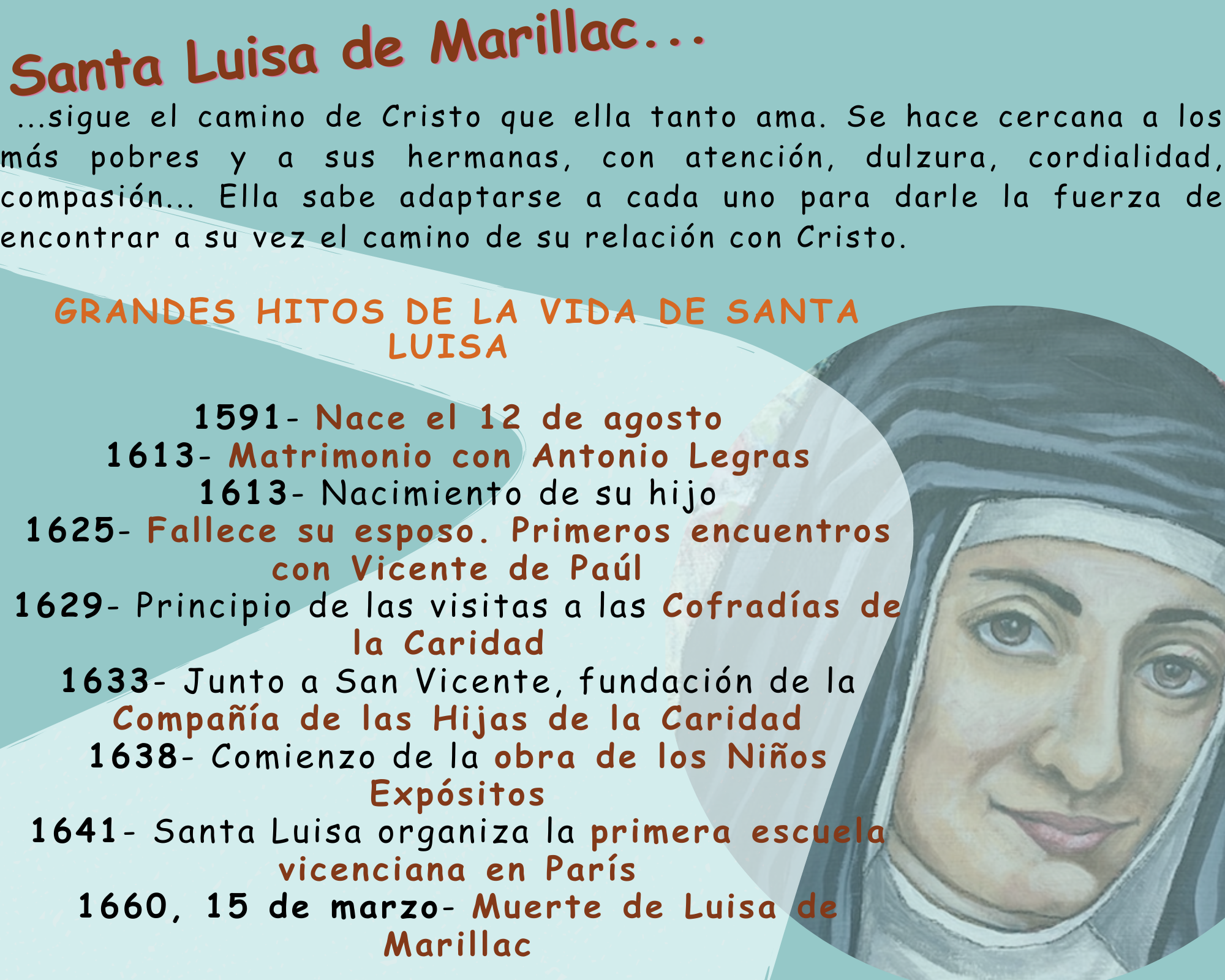 Cronograma Santa Luisa de Marillac
